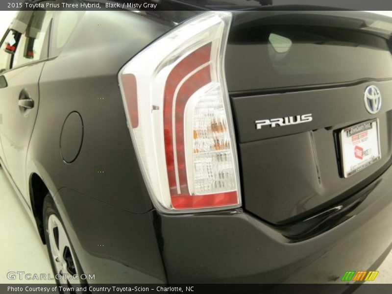 Black / Misty Gray 2015 Toyota Prius Three Hybrid