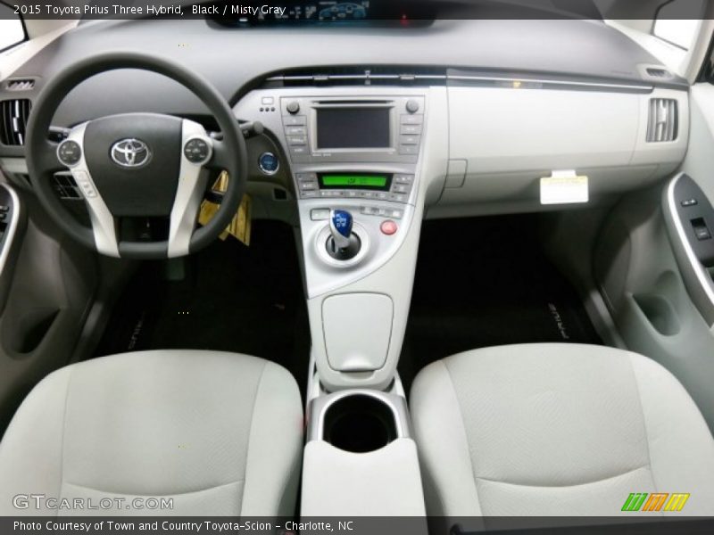 Black / Misty Gray 2015 Toyota Prius Three Hybrid