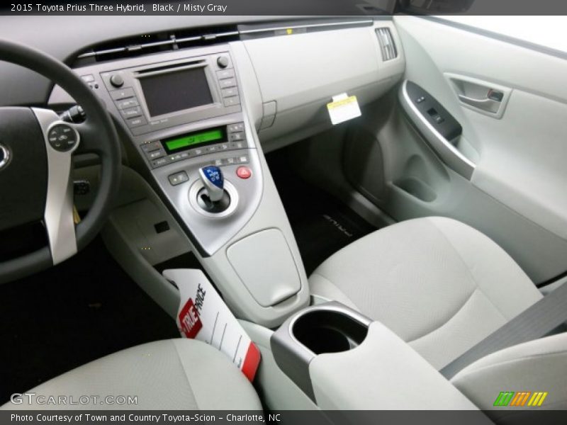 Black / Misty Gray 2015 Toyota Prius Three Hybrid