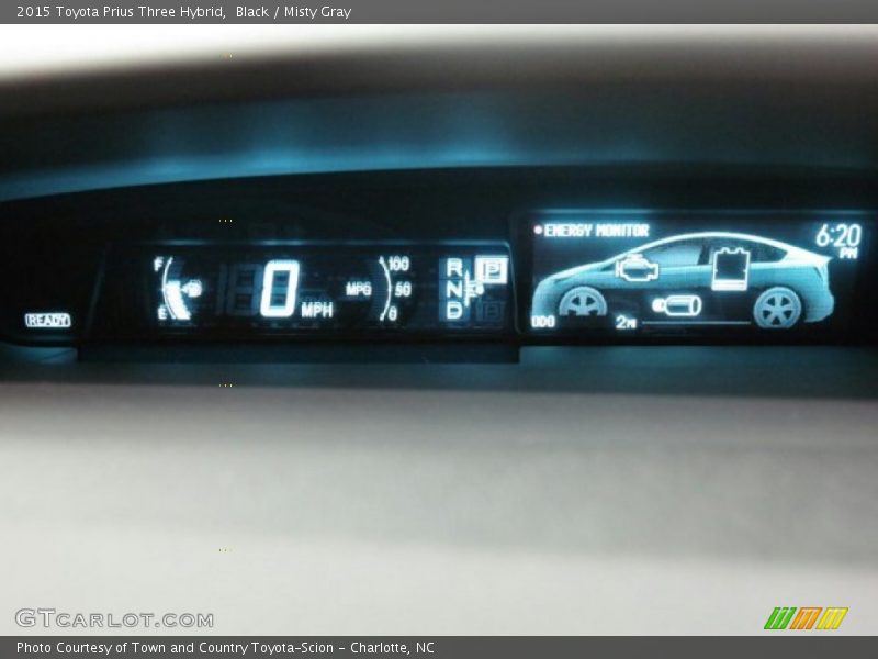 Black / Misty Gray 2015 Toyota Prius Three Hybrid