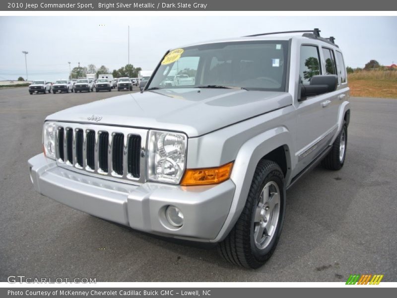 Bright Silver Metallic / Dark Slate Gray 2010 Jeep Commander Sport