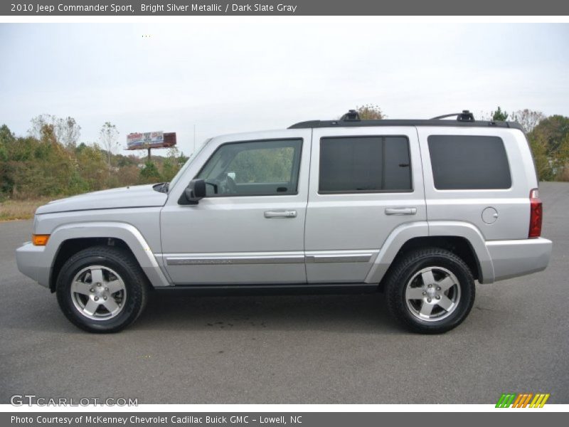 Bright Silver Metallic / Dark Slate Gray 2010 Jeep Commander Sport