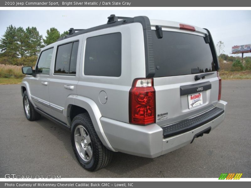 Bright Silver Metallic / Dark Slate Gray 2010 Jeep Commander Sport