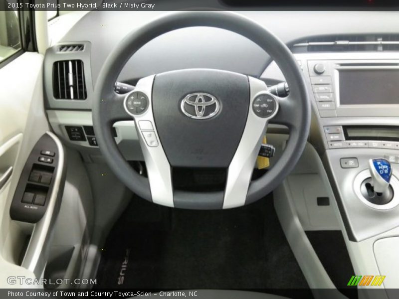 Black / Misty Gray 2015 Toyota Prius Two Hybrid