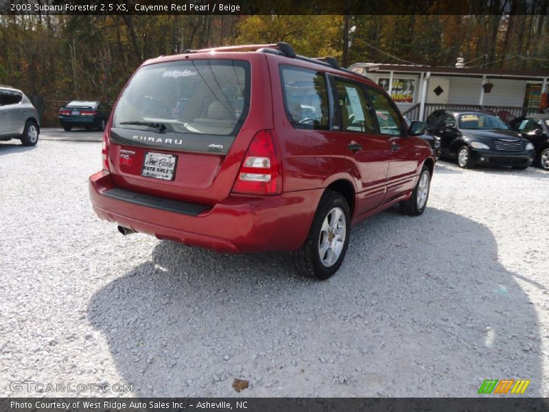 Cayenne Red Pearl / Beige 2003 Subaru Forester 2.5 XS