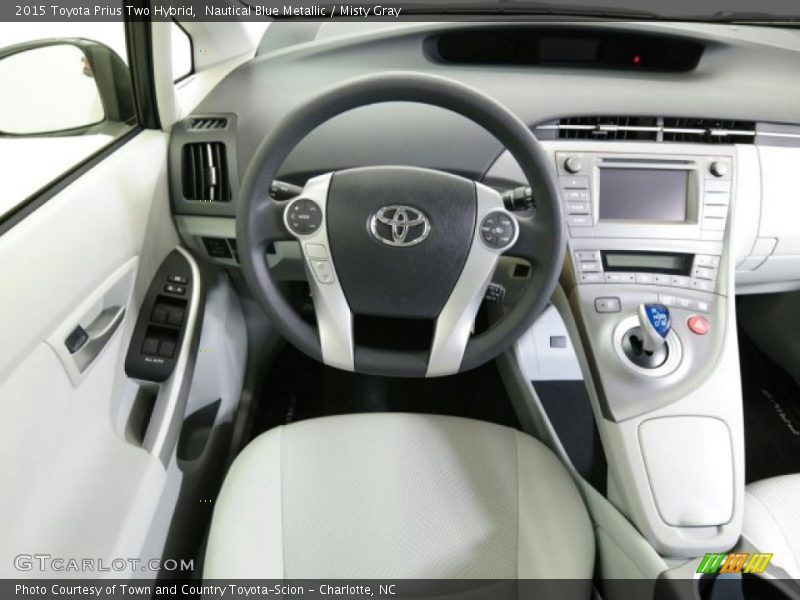 Nautical Blue Metallic / Misty Gray 2015 Toyota Prius Two Hybrid