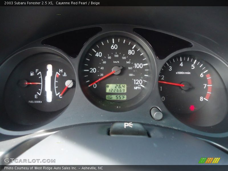 Cayenne Red Pearl / Beige 2003 Subaru Forester 2.5 XS