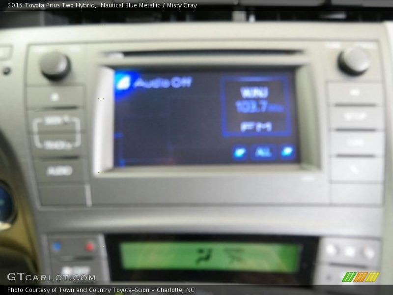 Nautical Blue Metallic / Misty Gray 2015 Toyota Prius Two Hybrid