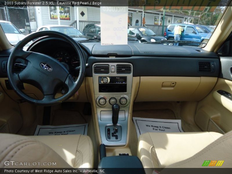 Cayenne Red Pearl / Beige 2003 Subaru Forester 2.5 XS