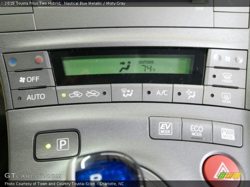 Nautical Blue Metallic / Misty Gray 2015 Toyota Prius Two Hybrid