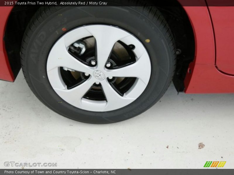 Absolutely Red / Misty Gray 2015 Toyota Prius Two Hybrid