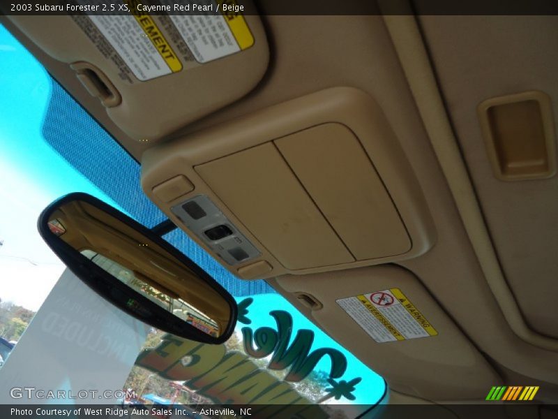 Cayenne Red Pearl / Beige 2003 Subaru Forester 2.5 XS