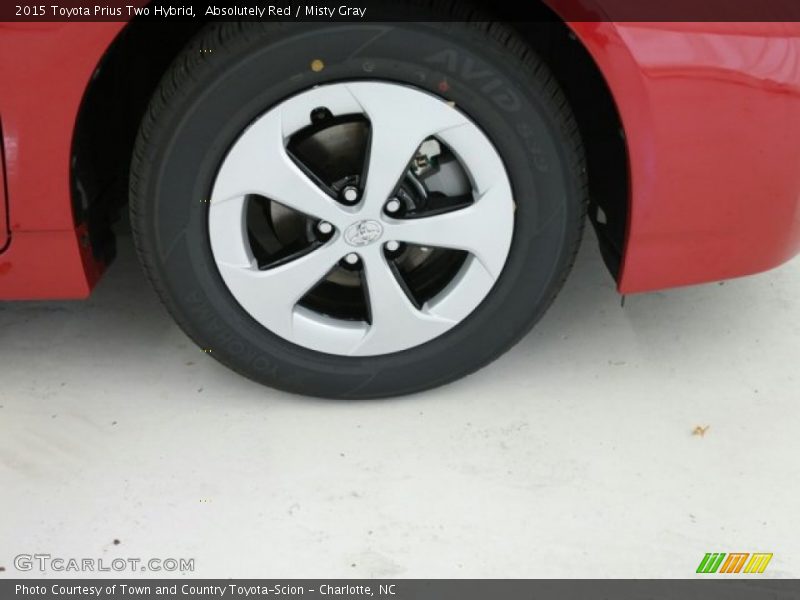 Absolutely Red / Misty Gray 2015 Toyota Prius Two Hybrid