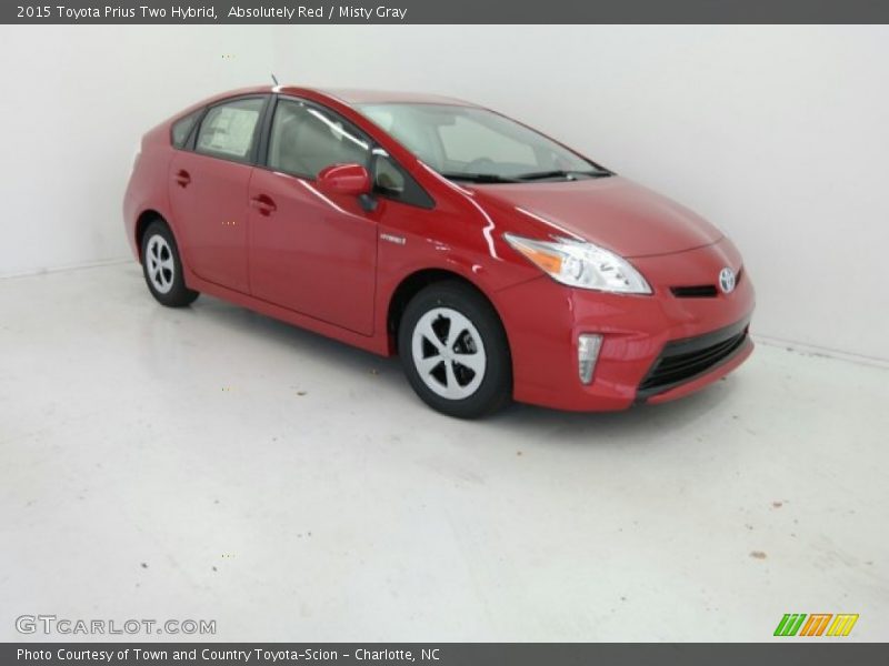 Absolutely Red / Misty Gray 2015 Toyota Prius Two Hybrid