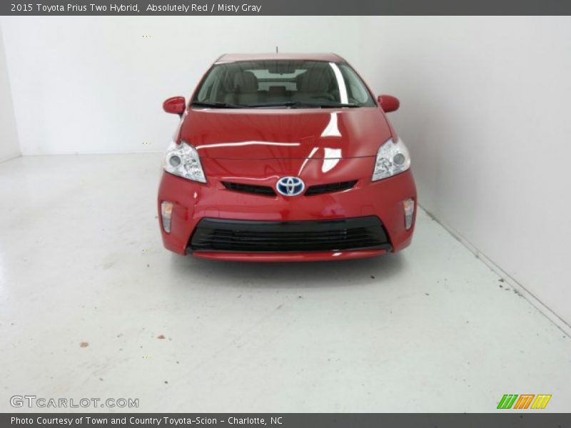 Absolutely Red / Misty Gray 2015 Toyota Prius Two Hybrid