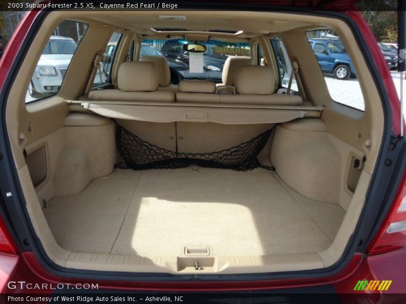 Cayenne Red Pearl / Beige 2003 Subaru Forester 2.5 XS