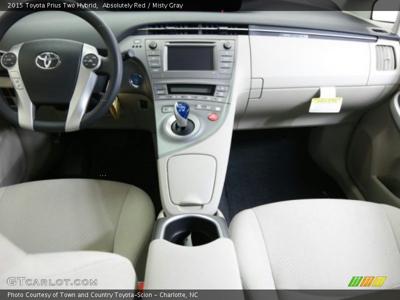 Absolutely Red / Misty Gray 2015 Toyota Prius Two Hybrid