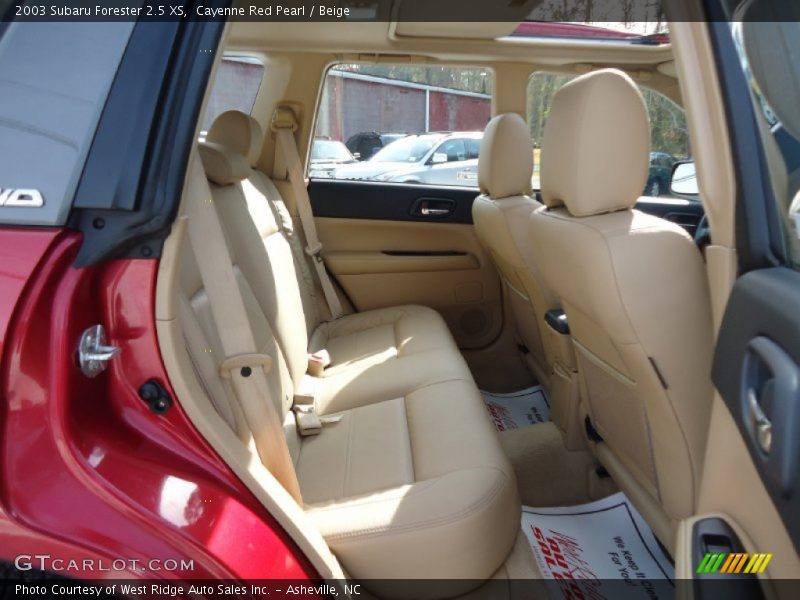 Cayenne Red Pearl / Beige 2003 Subaru Forester 2.5 XS