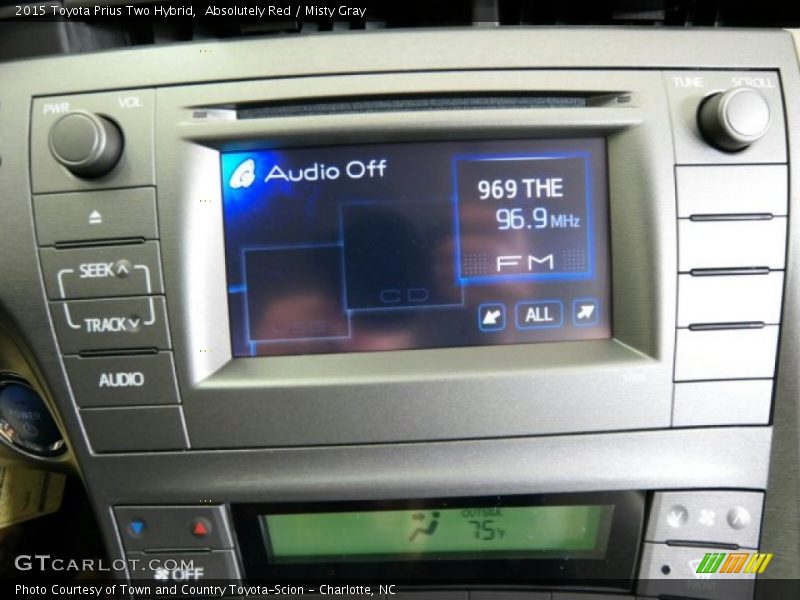 Absolutely Red / Misty Gray 2015 Toyota Prius Two Hybrid