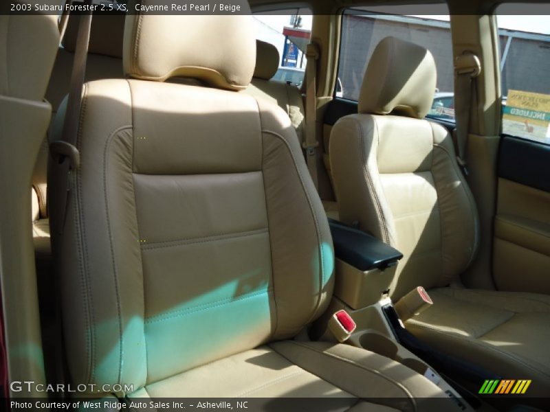 Cayenne Red Pearl / Beige 2003 Subaru Forester 2.5 XS