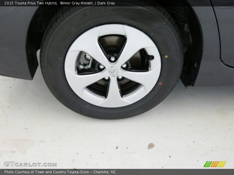 Winter Gray Metallic / Dark Gray 2015 Toyota Prius Two Hybrid