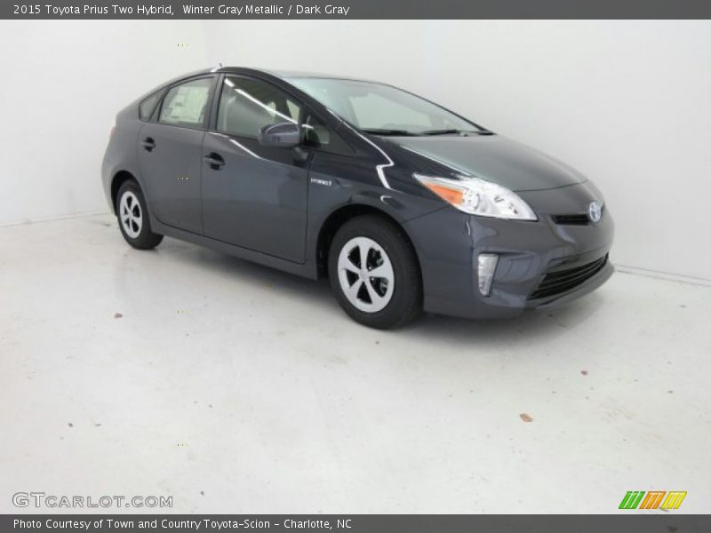 Winter Gray Metallic / Dark Gray 2015 Toyota Prius Two Hybrid