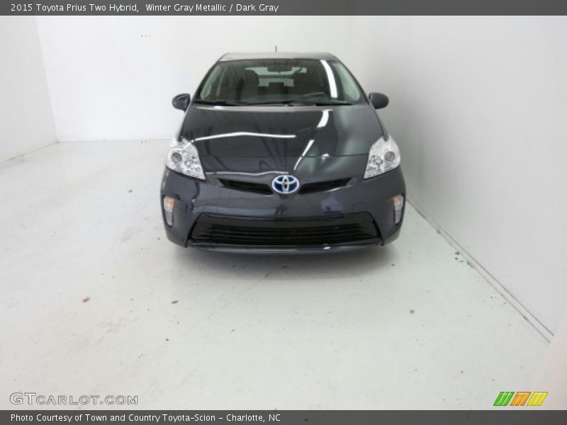 Winter Gray Metallic / Dark Gray 2015 Toyota Prius Two Hybrid