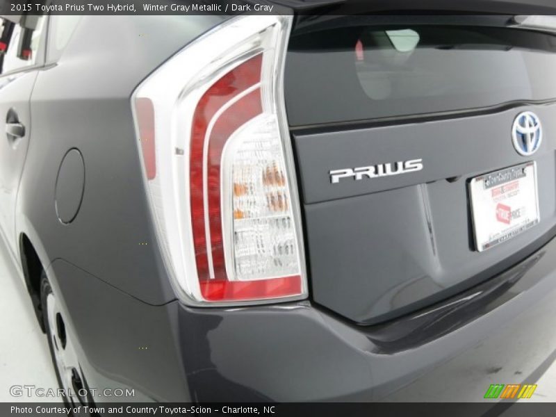 Winter Gray Metallic / Dark Gray 2015 Toyota Prius Two Hybrid