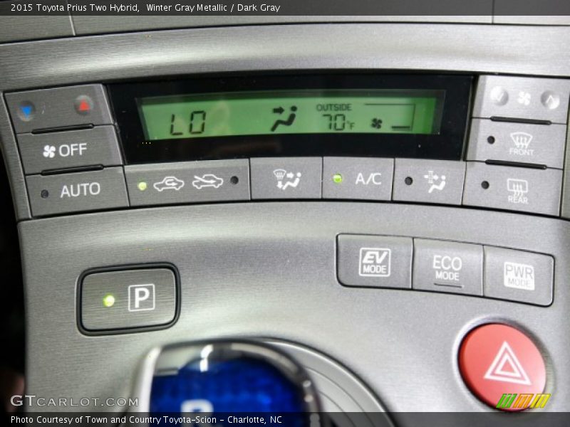 Winter Gray Metallic / Dark Gray 2015 Toyota Prius Two Hybrid