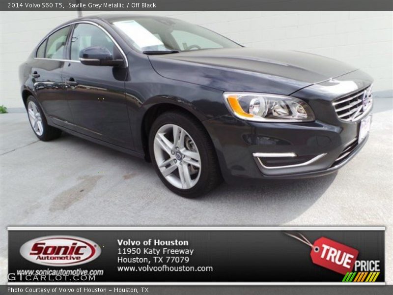 Saville Grey Metallic / Off Black 2014 Volvo S60 T5