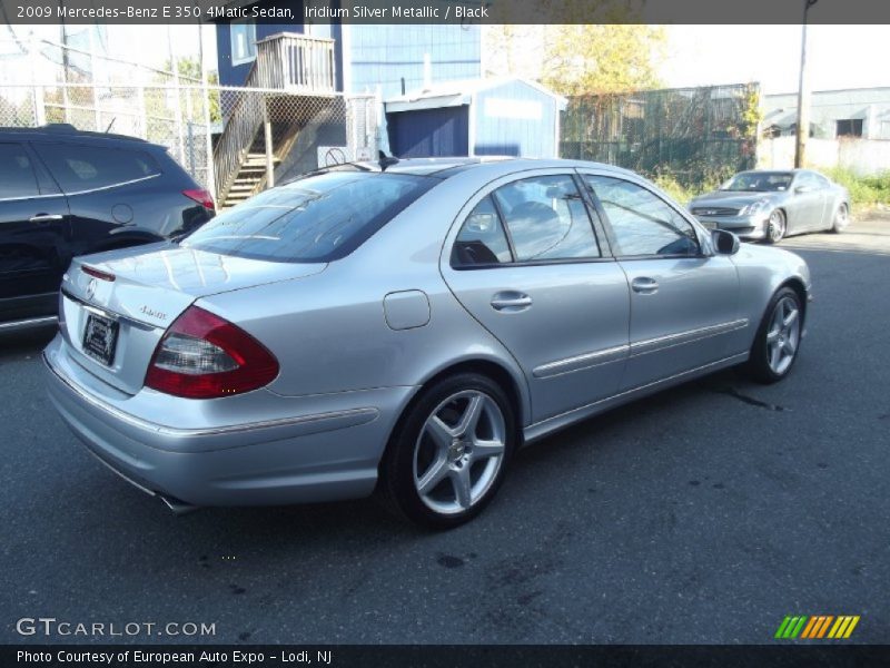 Iridium Silver Metallic / Black 2009 Mercedes-Benz E 350 4Matic Sedan