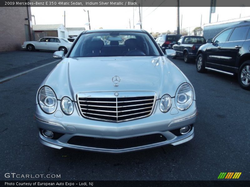 Iridium Silver Metallic / Black 2009 Mercedes-Benz E 350 4Matic Sedan