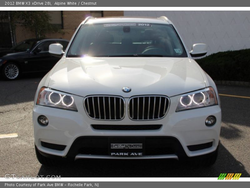 Alpine White / Chestnut 2012 BMW X3 xDrive 28i