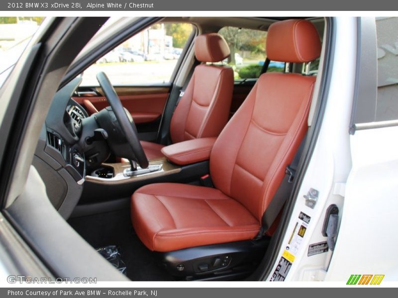 Alpine White / Chestnut 2012 BMW X3 xDrive 28i