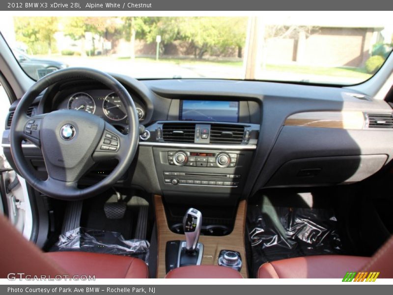 Alpine White / Chestnut 2012 BMW X3 xDrive 28i