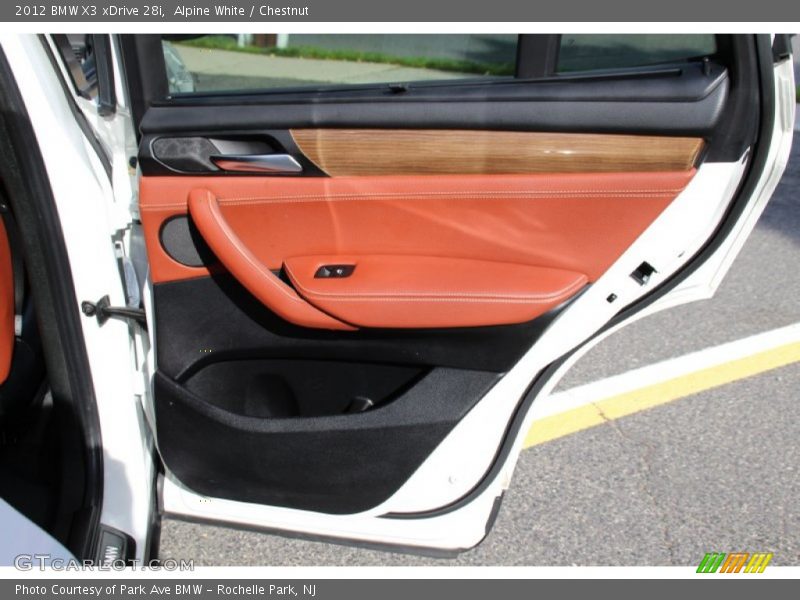 Alpine White / Chestnut 2012 BMW X3 xDrive 28i