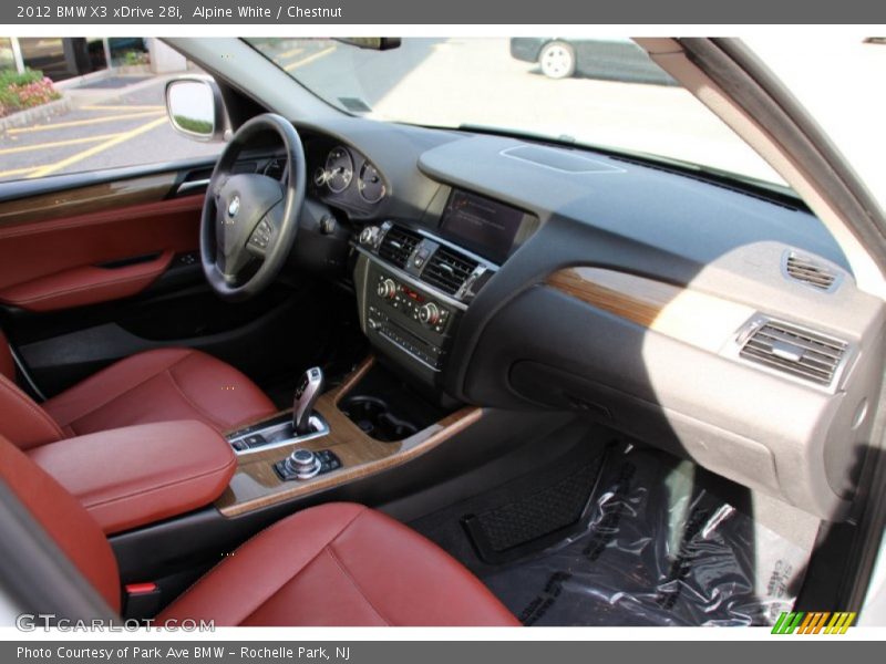 Alpine White / Chestnut 2012 BMW X3 xDrive 28i