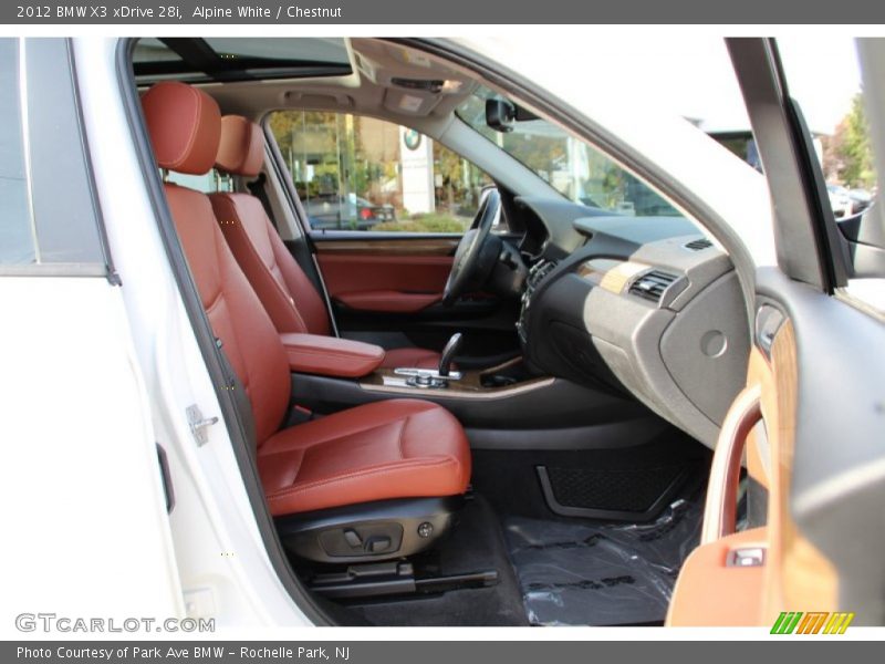 Alpine White / Chestnut 2012 BMW X3 xDrive 28i
