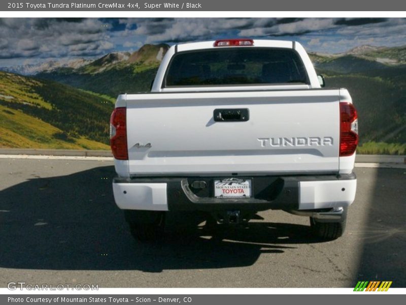 Super White / Black 2015 Toyota Tundra Platinum CrewMax 4x4