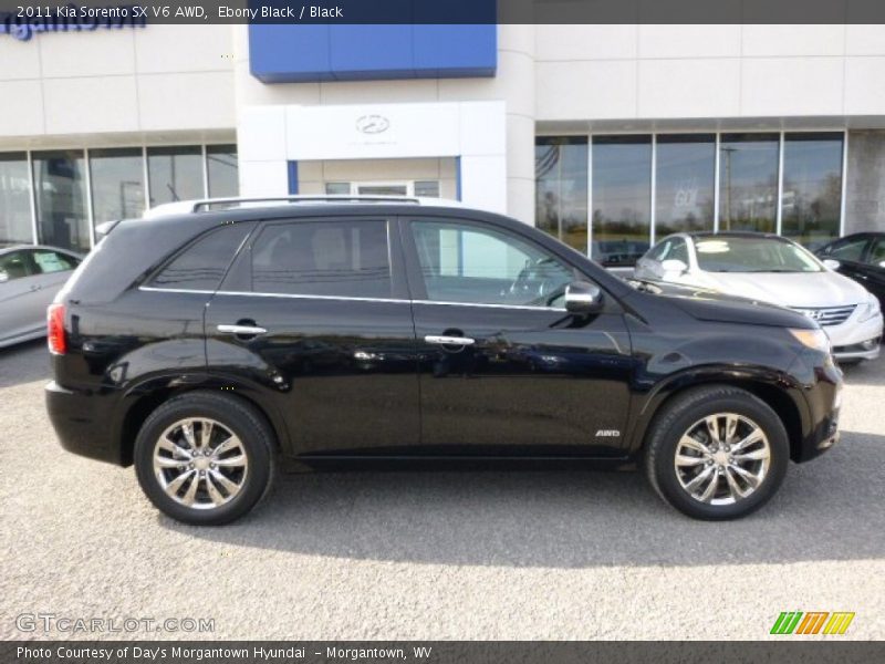 Ebony Black / Black 2011 Kia Sorento SX V6 AWD