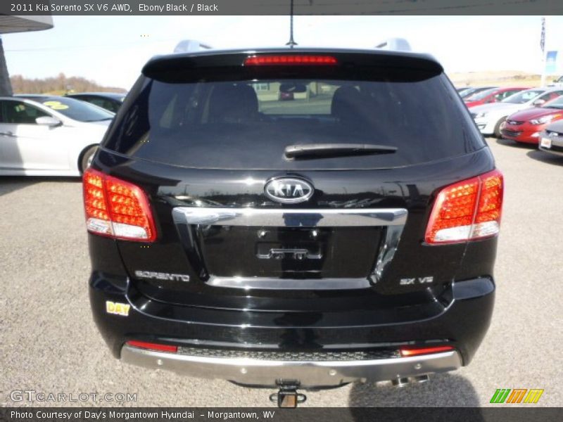 Ebony Black / Black 2011 Kia Sorento SX V6 AWD