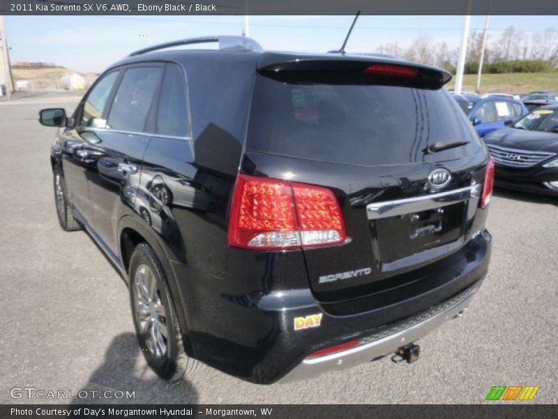 Ebony Black / Black 2011 Kia Sorento SX V6 AWD