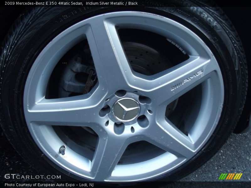 Iridium Silver Metallic / Black 2009 Mercedes-Benz E 350 4Matic Sedan