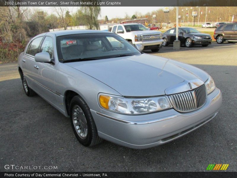Silver Frost Metallic / Light Graphite 2002 Lincoln Town Car Cartier