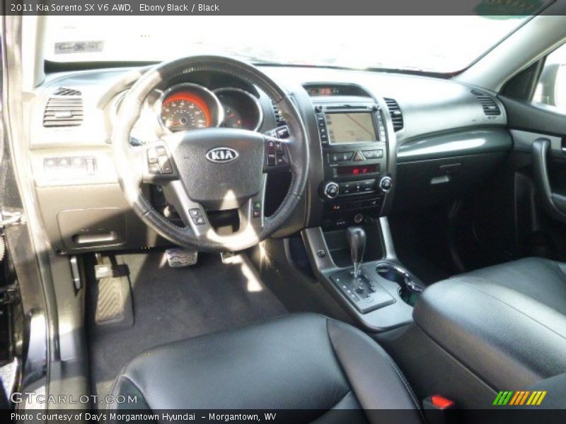 Ebony Black / Black 2011 Kia Sorento SX V6 AWD