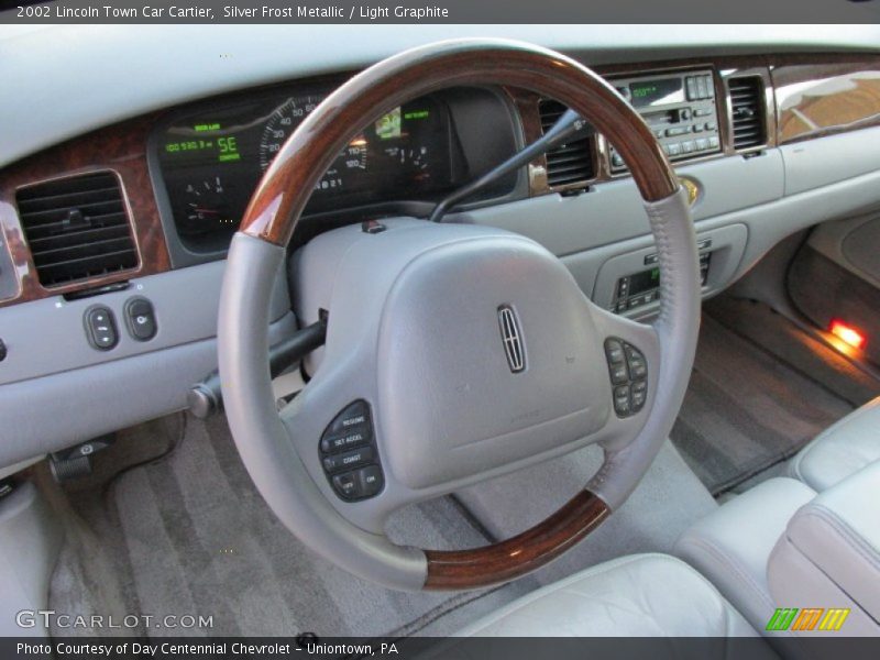 Silver Frost Metallic / Light Graphite 2002 Lincoln Town Car Cartier