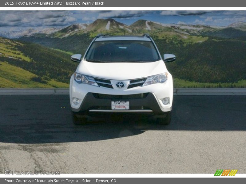 Blizzard Pearl / Black 2015 Toyota RAV4 Limited AWD