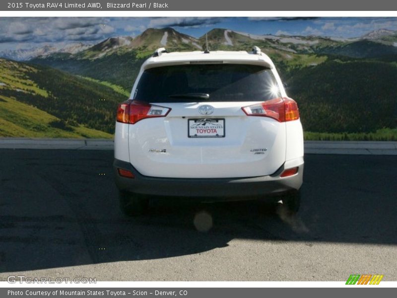 Blizzard Pearl / Black 2015 Toyota RAV4 Limited AWD