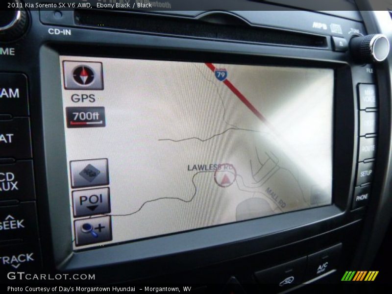 Ebony Black / Black 2011 Kia Sorento SX V6 AWD