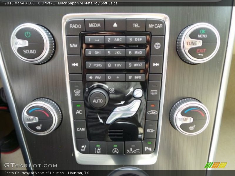 Black Sapphire Metallic / Soft Beige 2015 Volvo XC60 T6 Drive-E